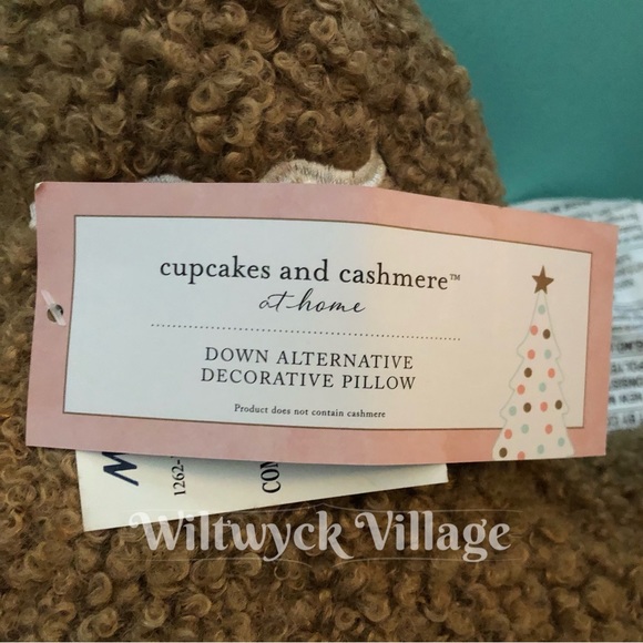 Cupcakes and Cashmere Sherpa Gingerbread Man Pillow - Picture 6 of 7